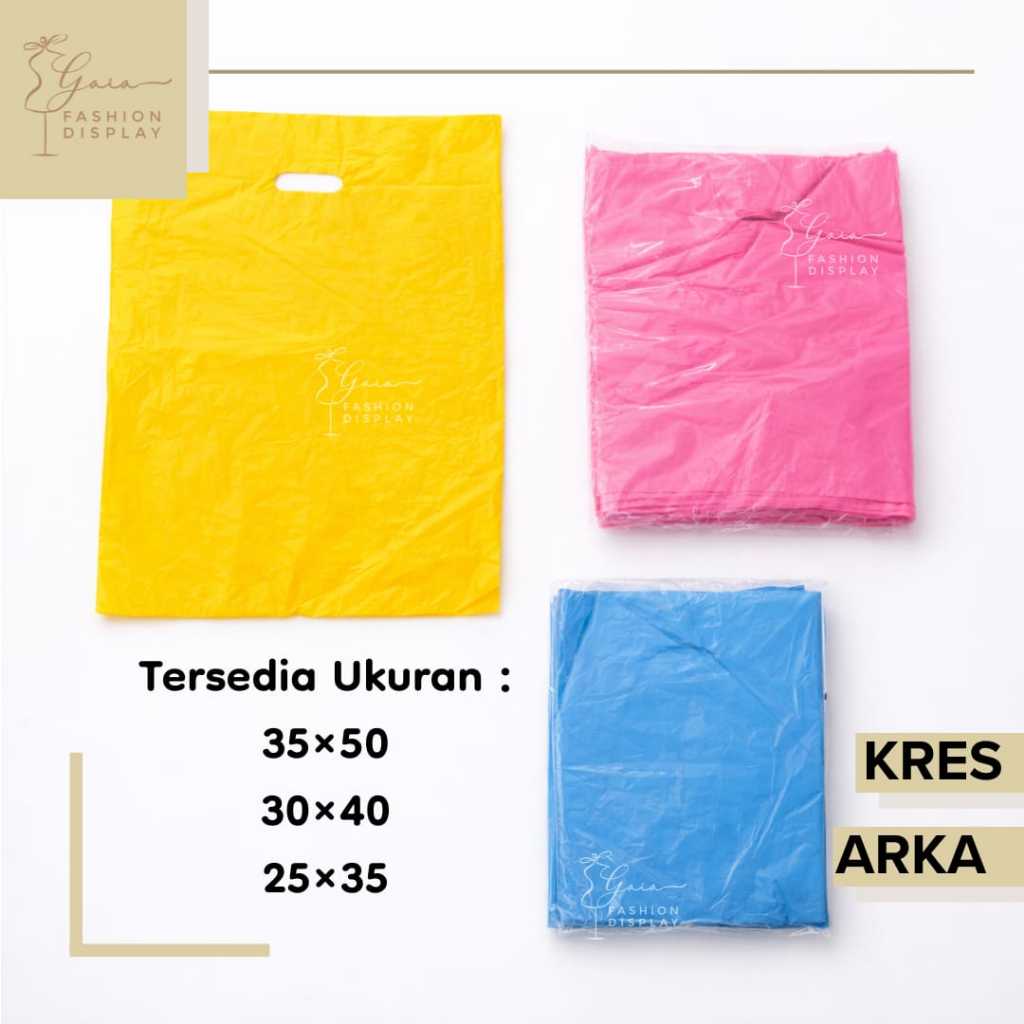 Kantong Plastik Kresek / Kresek Untuk Packing Polos Warna Warni / Kresek Baju / Kresek Packing / Kre