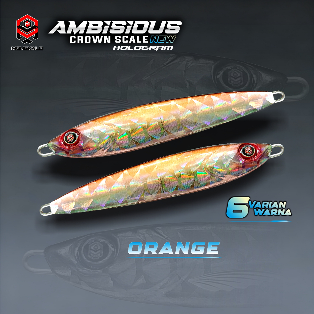 Mongkalo Ambisious Kipas noGID noMotif Fluorescent 40 Orange