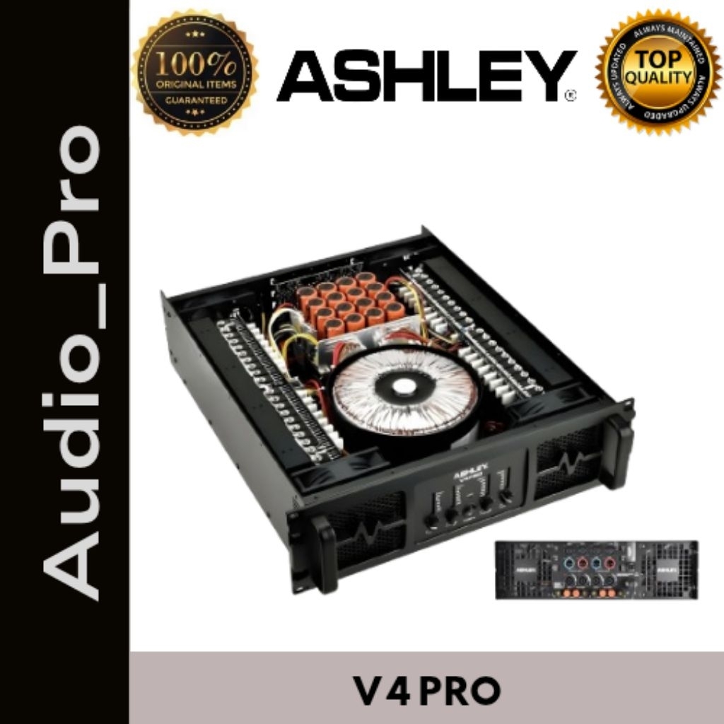 POWER ASHLEY V4PRO CLASS H PROFESIONAL POWER AMPLIFIER ASHLEY V4 PRO