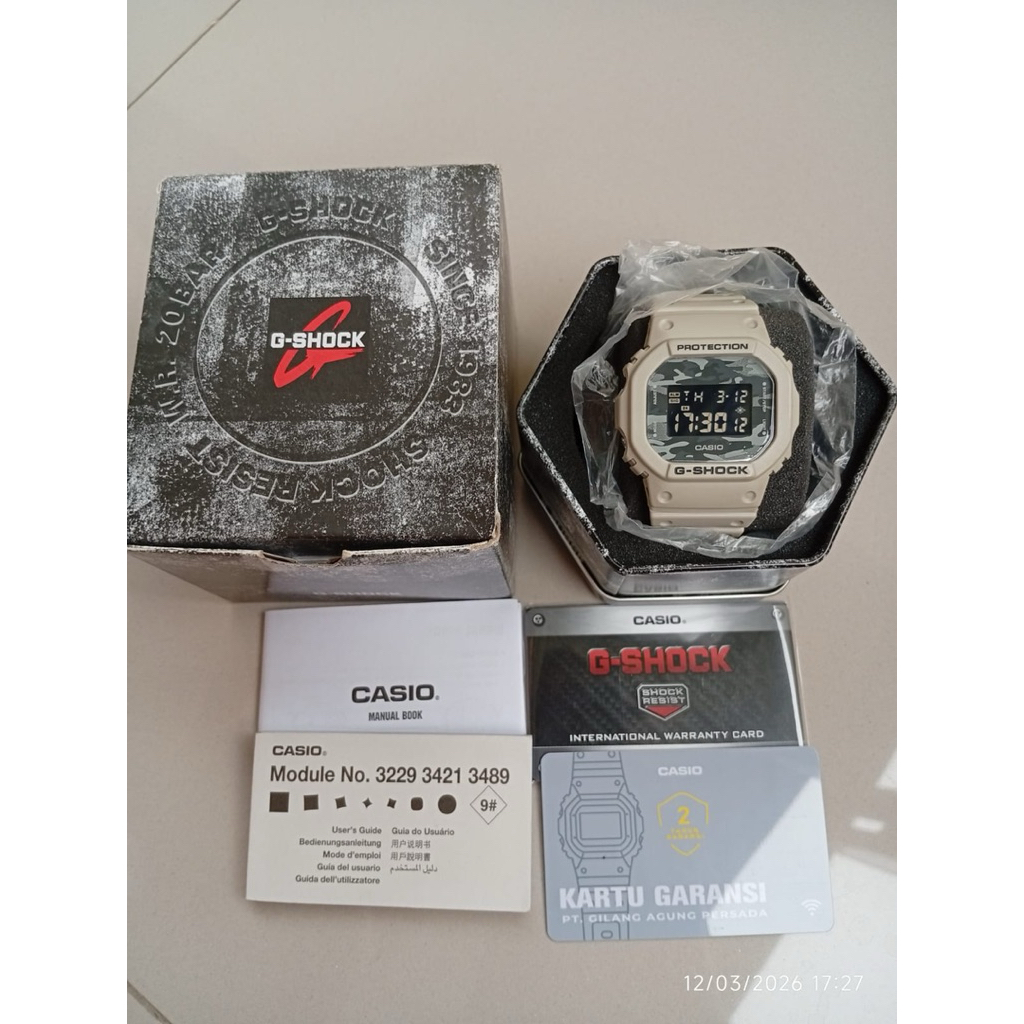 G-Shock DW5600CA second like new Fullset garansi panjang.