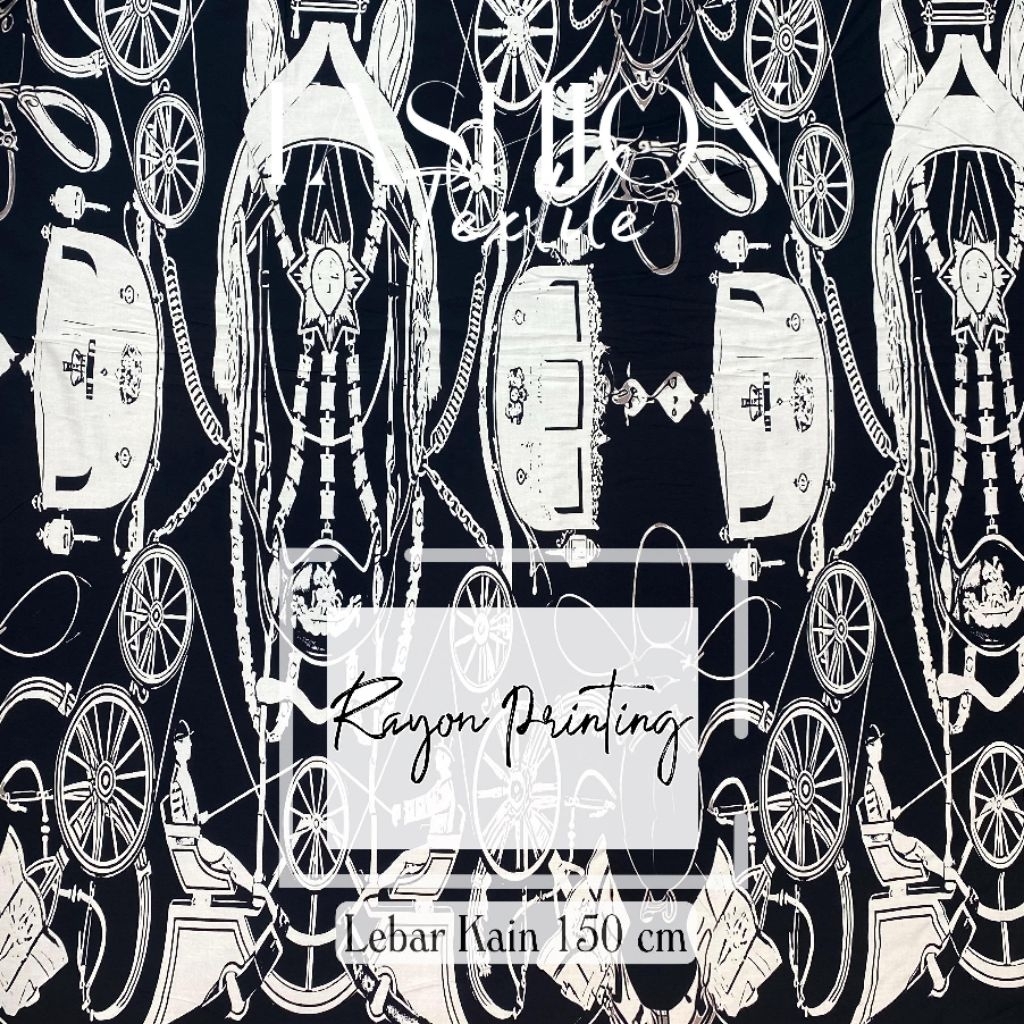 Kain Rayon Printing Premium | Bahan Gamis dan Setelan Celana lt1