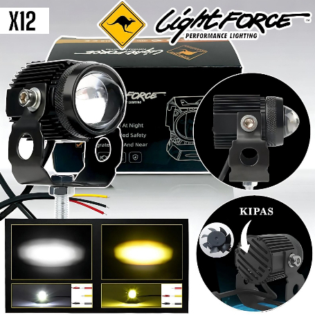 LAMPU TEMBAK SOROT 1 mata WARNA AC DC MOTOR MOBIL TRUK SUPER BRIGHT