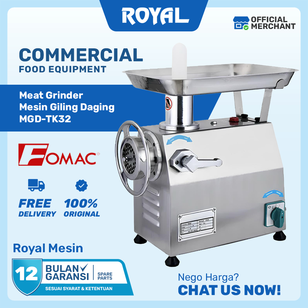 FOMAC Heavy Duty Meat Grinder MGD-TK22 / MGD-TK32 Mesin Giling Daging Bakso