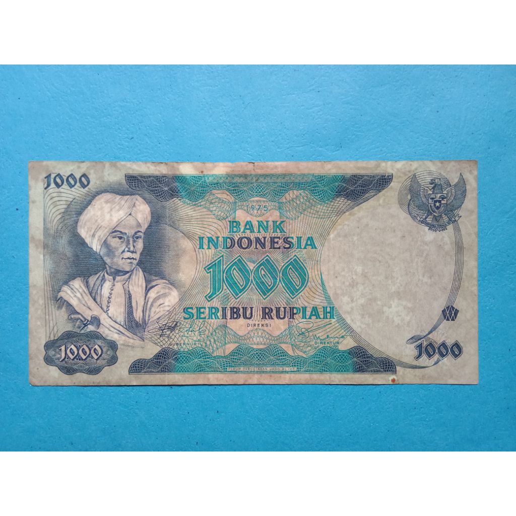 Uang 1000 Rupiah Diponegoro 1975