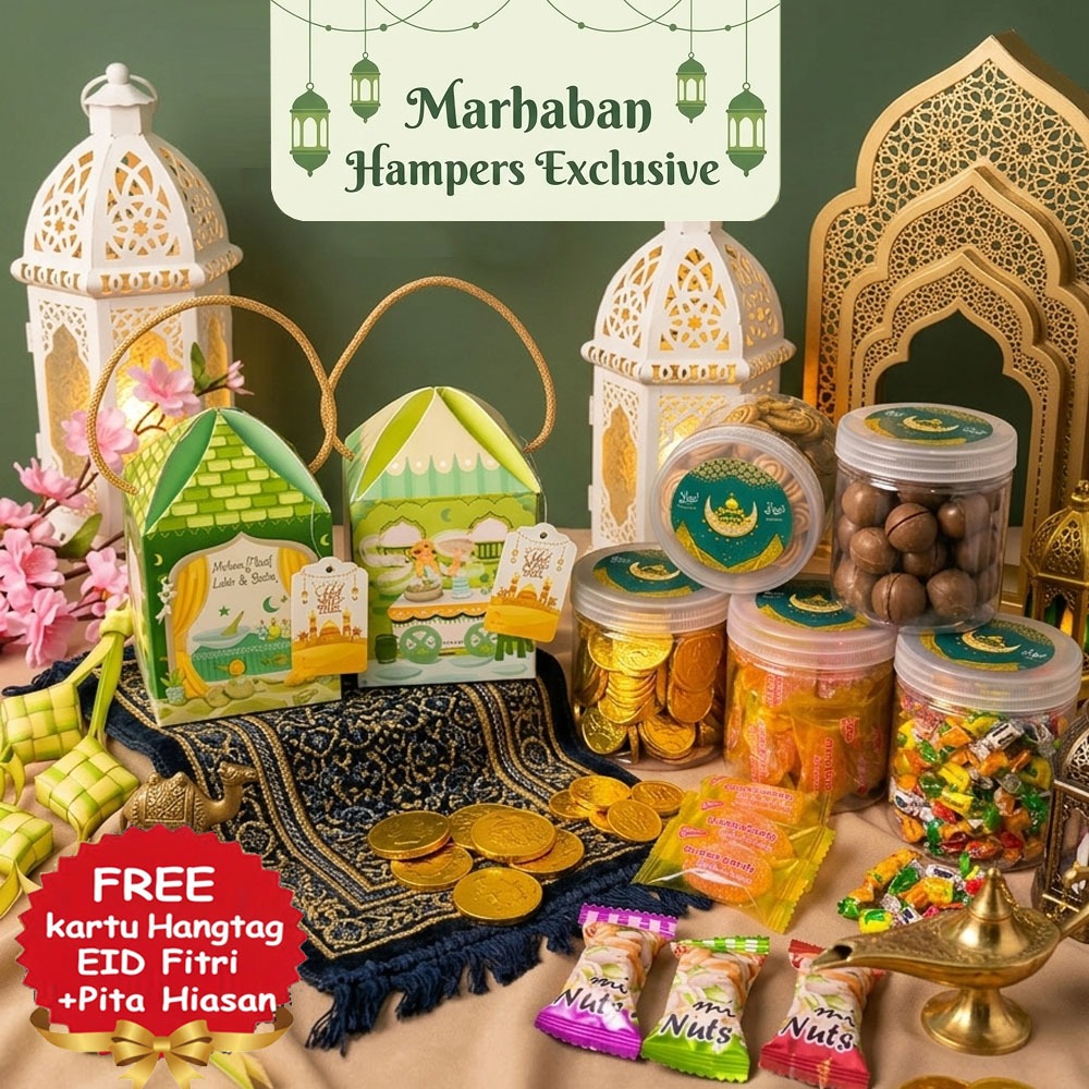 Hampers Snack Idul Fitri Mewah Paket Bingkisan Lebaran Unik Box Pasar Arab Marhaban Edition Paket Ha
