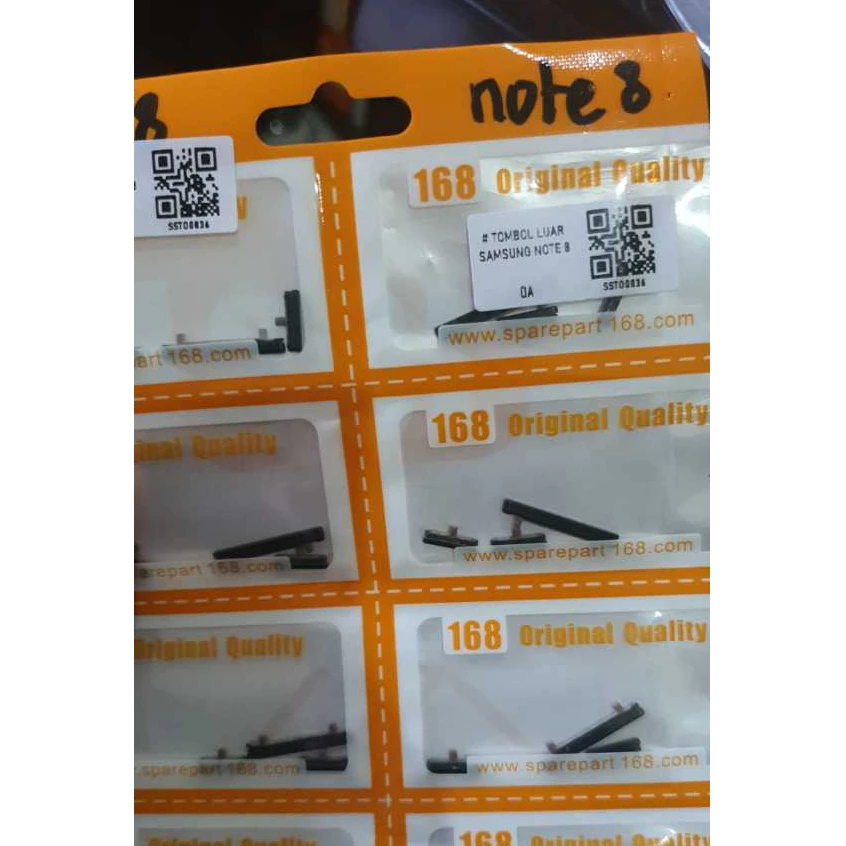 TOMBOL LUAR SAMSUNG NOTE 8 (HITAM)