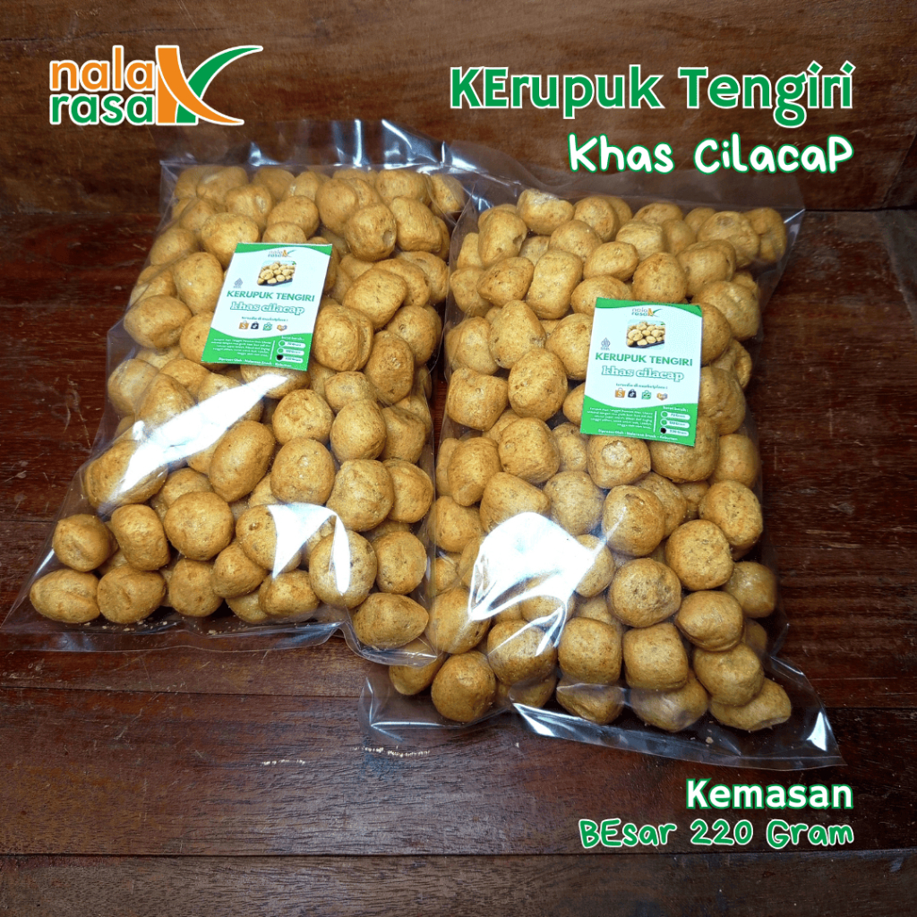 PREMIUM KERUPUK KRUPUK IKAN TENGGIRI TENGIRI ASLI KHAS CILACAP 220 GRAM