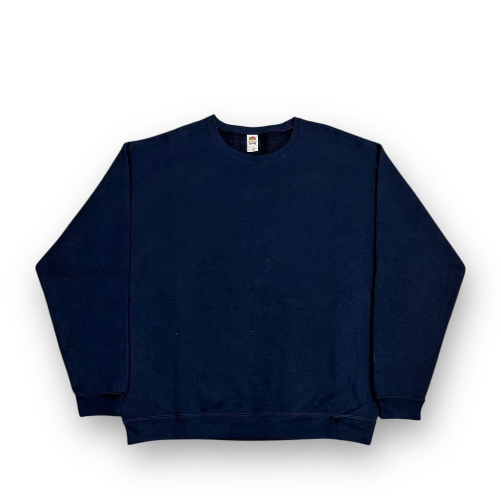 Y2K Fruit Of The Loom Super Cotton Vintage Blank Sweatshirt