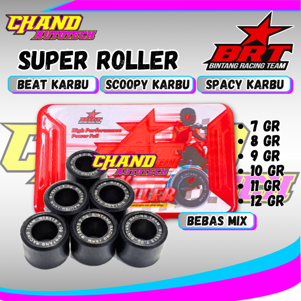 Roller BRT Beat Karbu 7 8 9 10 11 12 Roller BEAT SCOOPY SPACY KARBU ORIGINAL BRT Roller BRT Beat