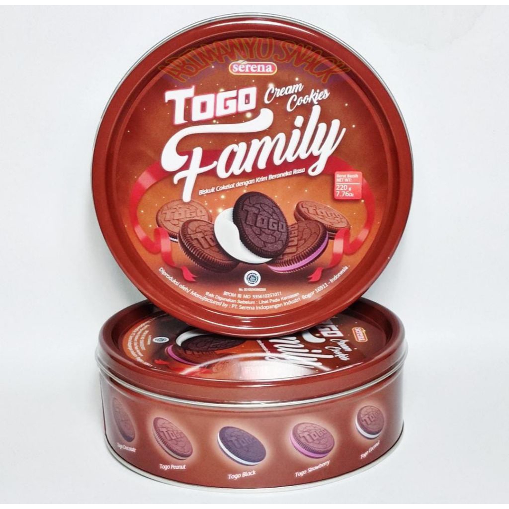 Togo Cream Cookies Kaleng 220Gr