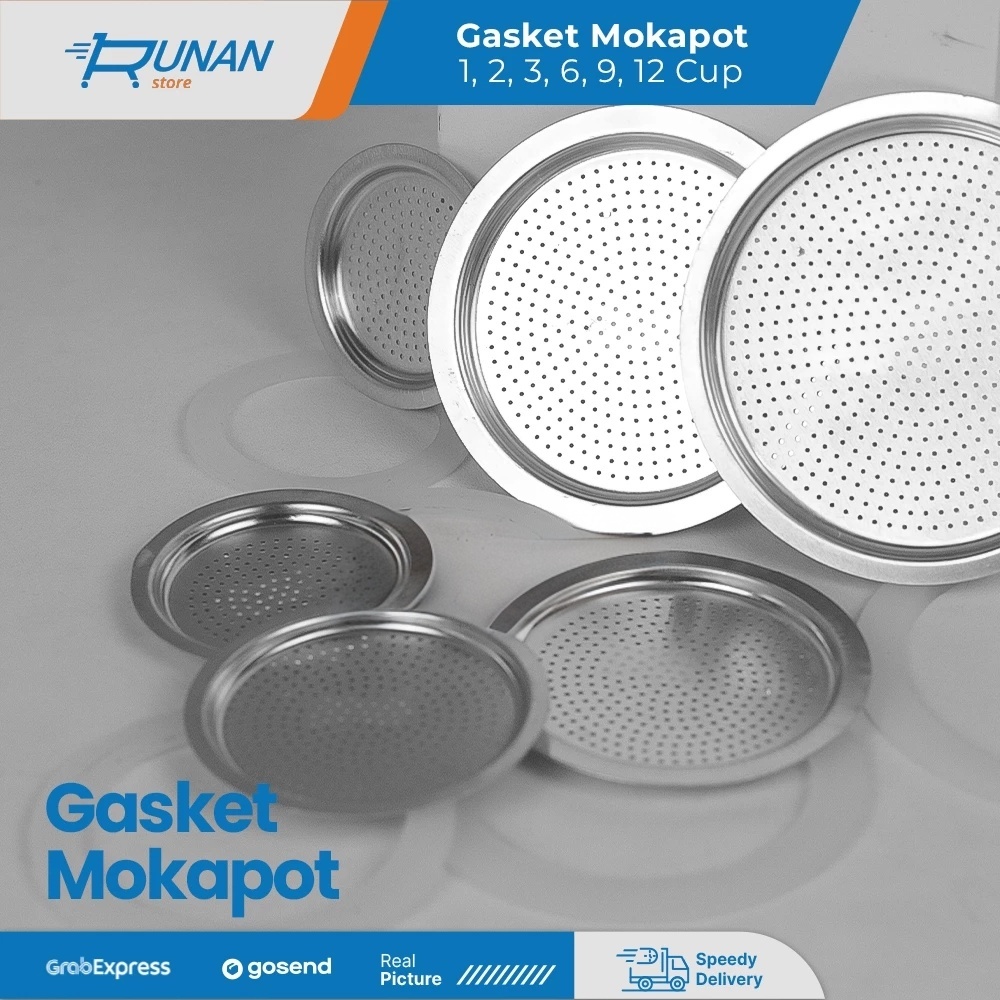 Mokapot 1-12 Cup Gasket Filter Spare Part Conalli Seal Karet Moka Pot 2 Cup 6Cup