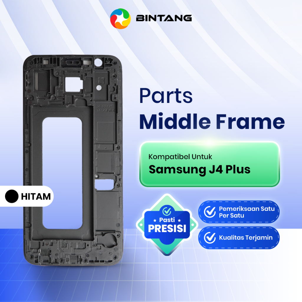 Middle Frame HP Tulang Tengah Bezel Rangka Housing LCD For SAMSUNG J4 PLUS