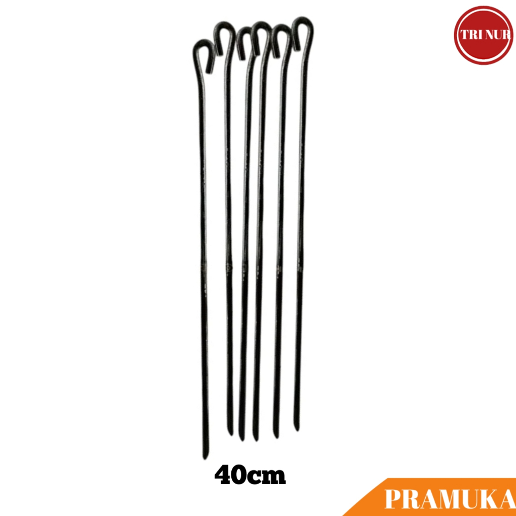 Pasak Tenda Besi (PANJANG 40cm) / Pasak Tenda Camping Besi / Patok Tenda Pramuka