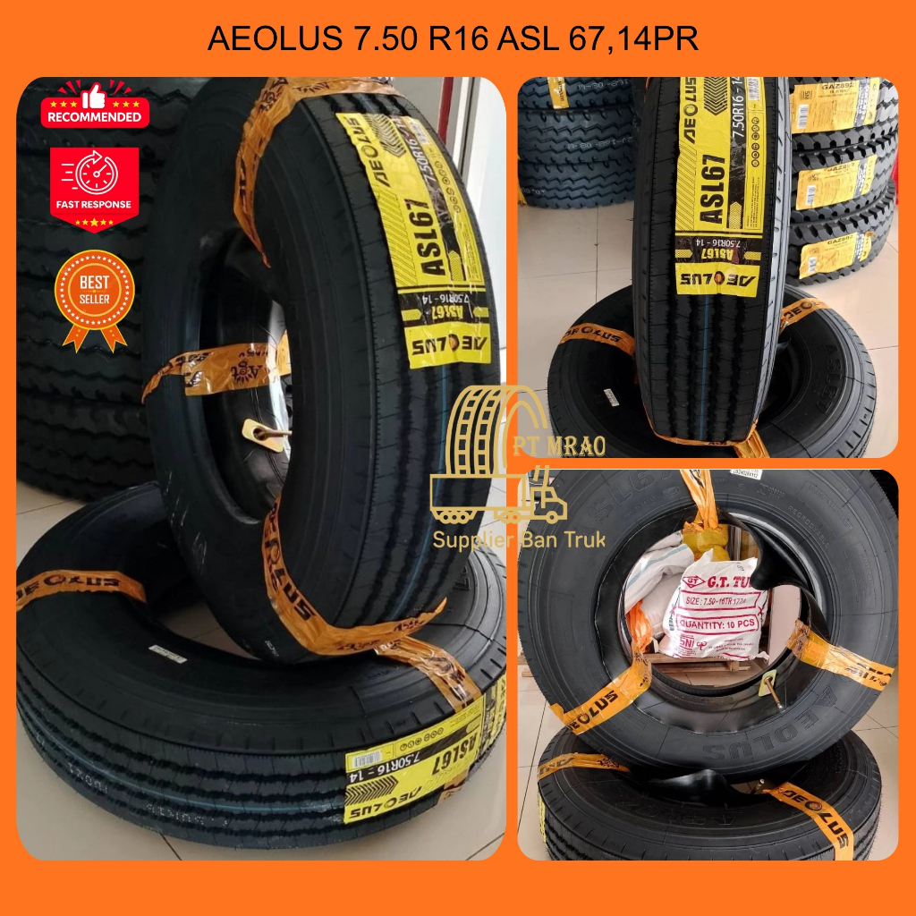 BAN TRUK KAWAT AEOLUS ASL 67 SET (KOMPLIT) COCOK UNTUK LINTAS