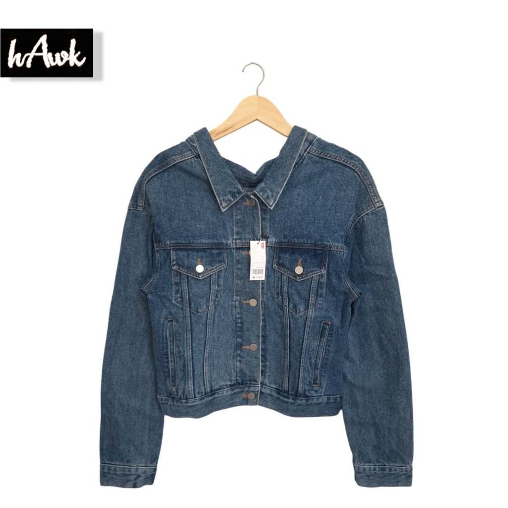 Jacket Jeans Denim Premium Hawk Biru (KODE : B145- 15)
