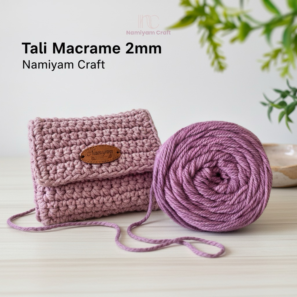 (Part 1) 2MM Tali Katun Macrame / Benang Rajut