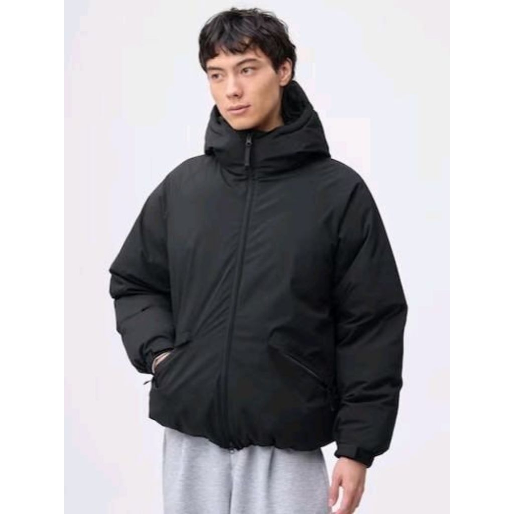 Jaket Padded Pria Puffer Bulu Angsa GU UNIQLO Jaket Winter Original Japan 100% Handcarry Musim Dingi