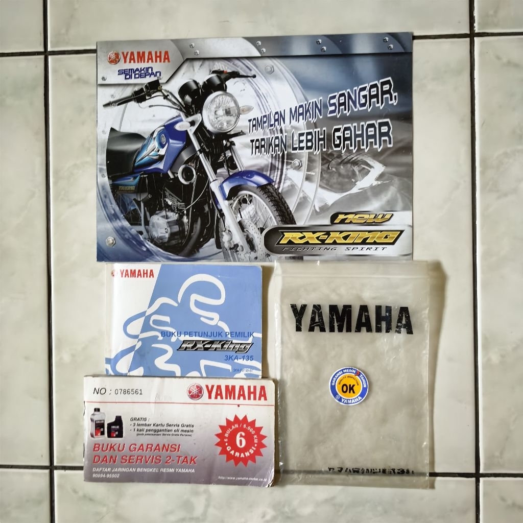 Buku petunjuk pemilik Buku garansi dan servis transmisi manual + Poster brosur katalog leaflet Yamah