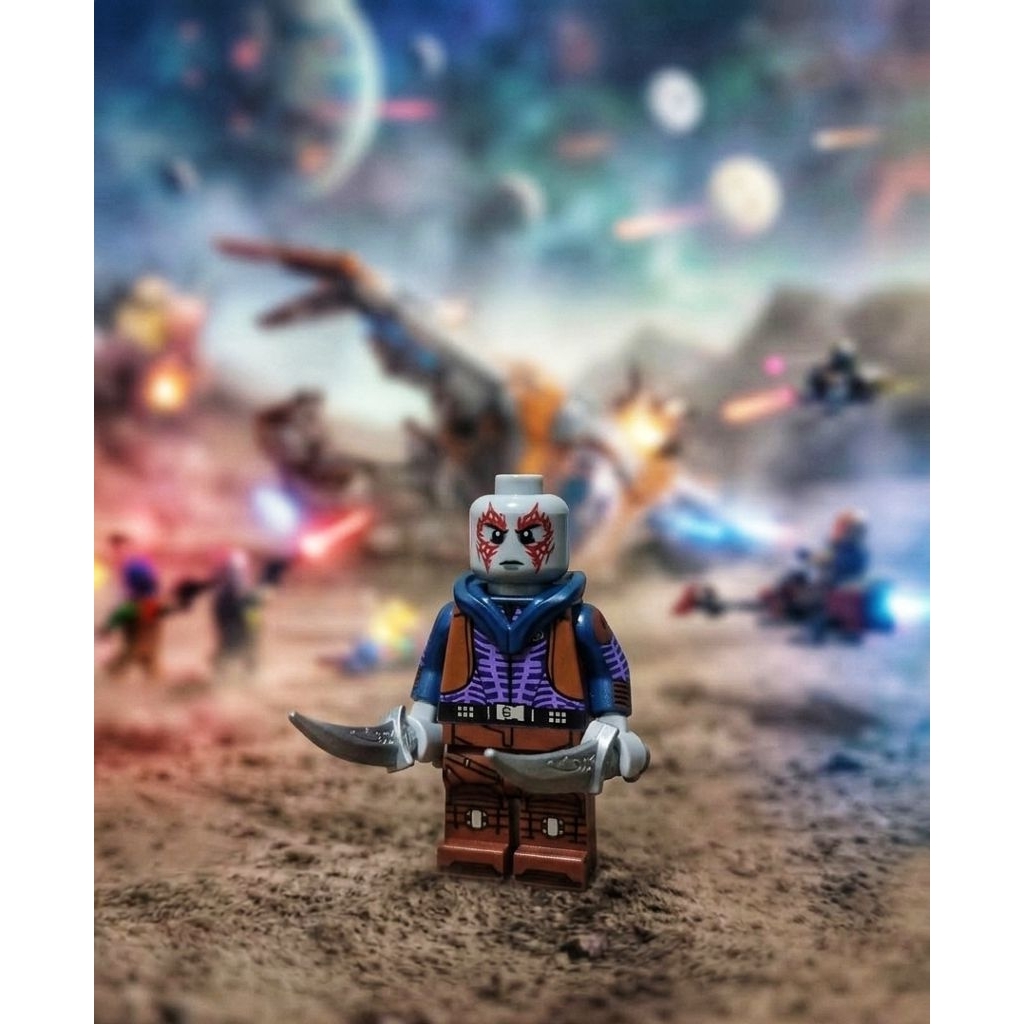 Mainan balok susun drax the destroyer guardian galaxy brick minifigure