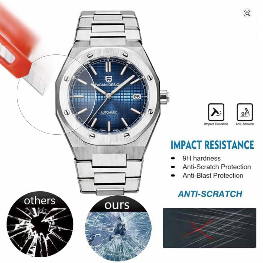 nnn tempered glass untuk Pagani Design PD-1673 Royal Oak Men's 40mm NH35A PD1673 NH 35A PD 1673  TG 