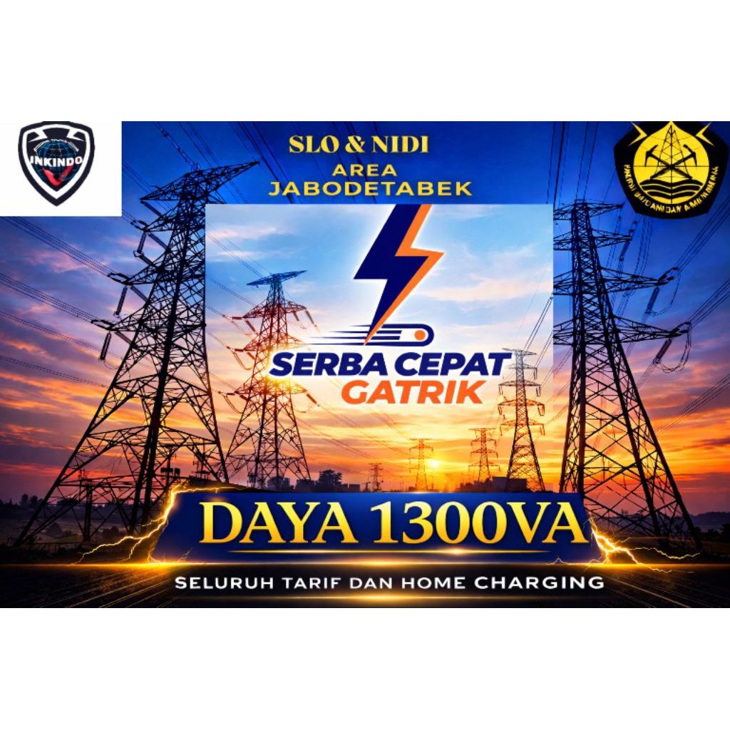 PAKET SLO & NIDI DAYA 1300VA AREA JABODETABEK