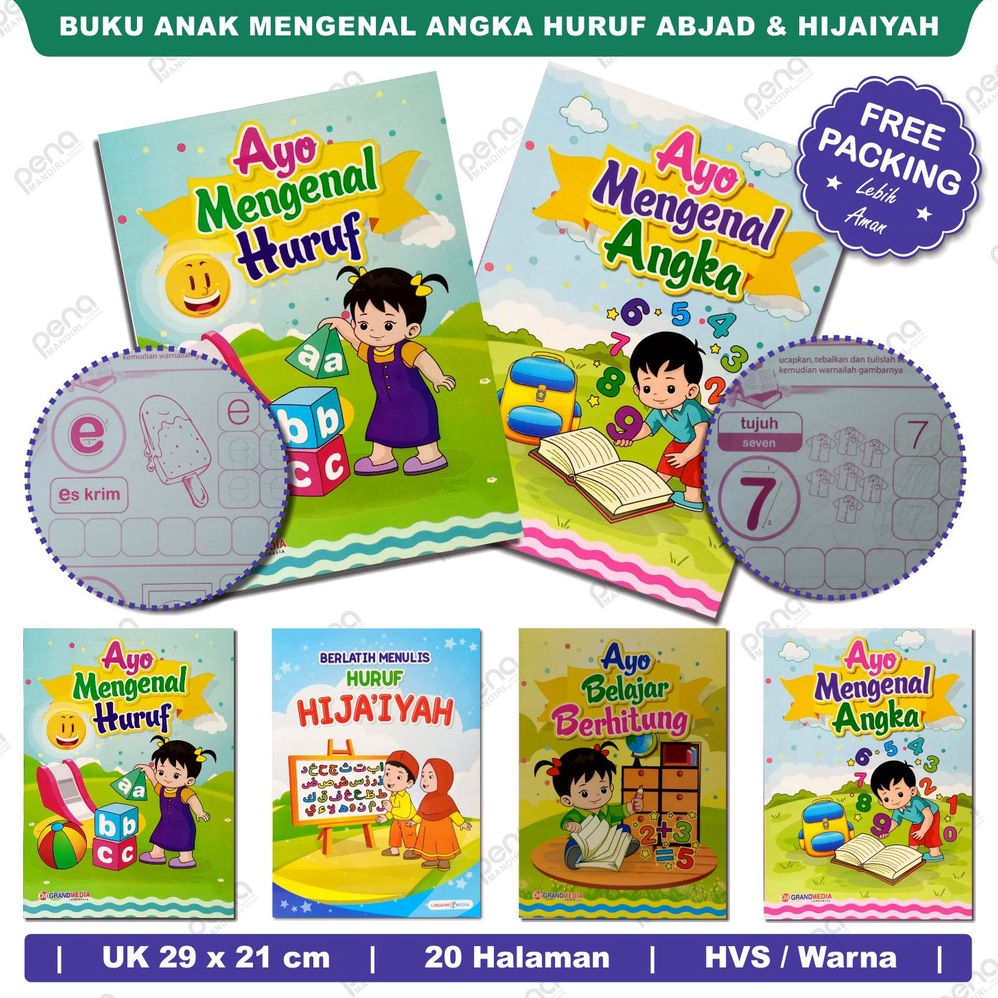 Buku TK - Belajar Angka dan Huruf (Grand Media)