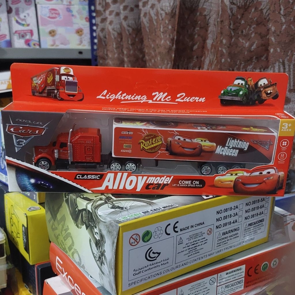 Diecast Truck Trailer Box - Mainan Truk pengangkut Trailer Anak