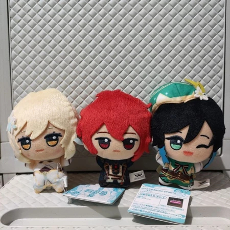 Genshin Impact Banpresto Chibigurumi JP Ver Plush Diluc Venti Lumine Traveler