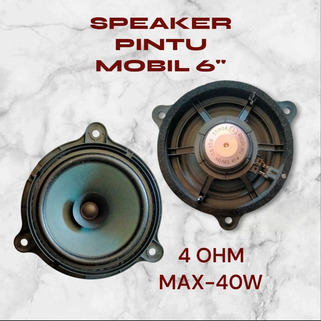 Speaker pintu Mobil atau Plafon 6 inch 4 OHM MAX-40W