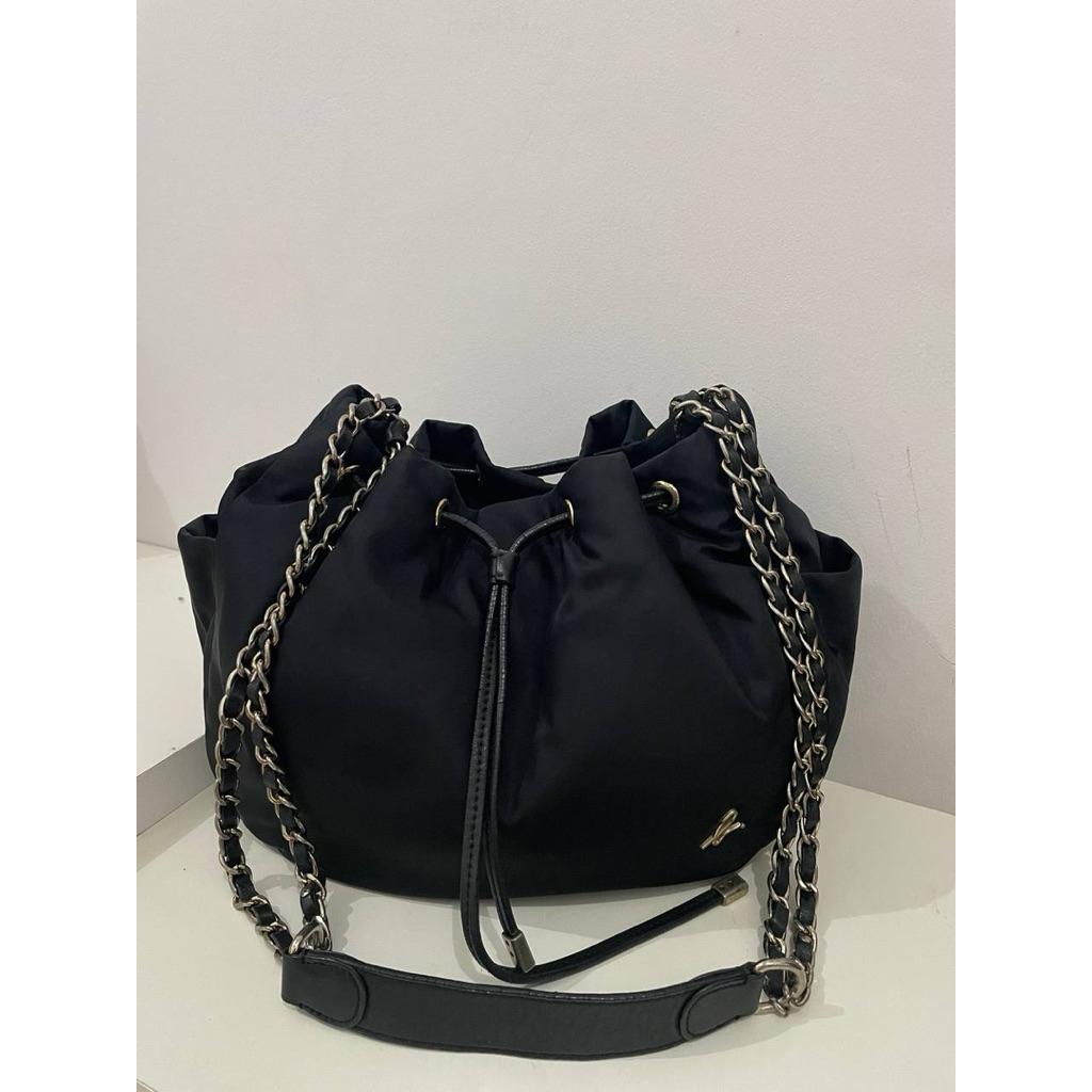tas serut agnes b kulas mix nylon authentic