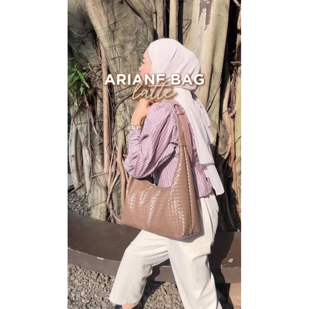 Sophie Martin Tas Ariane Tote Bag Anyaman Shoulder Bag Tas Cangklong Tas Wanita