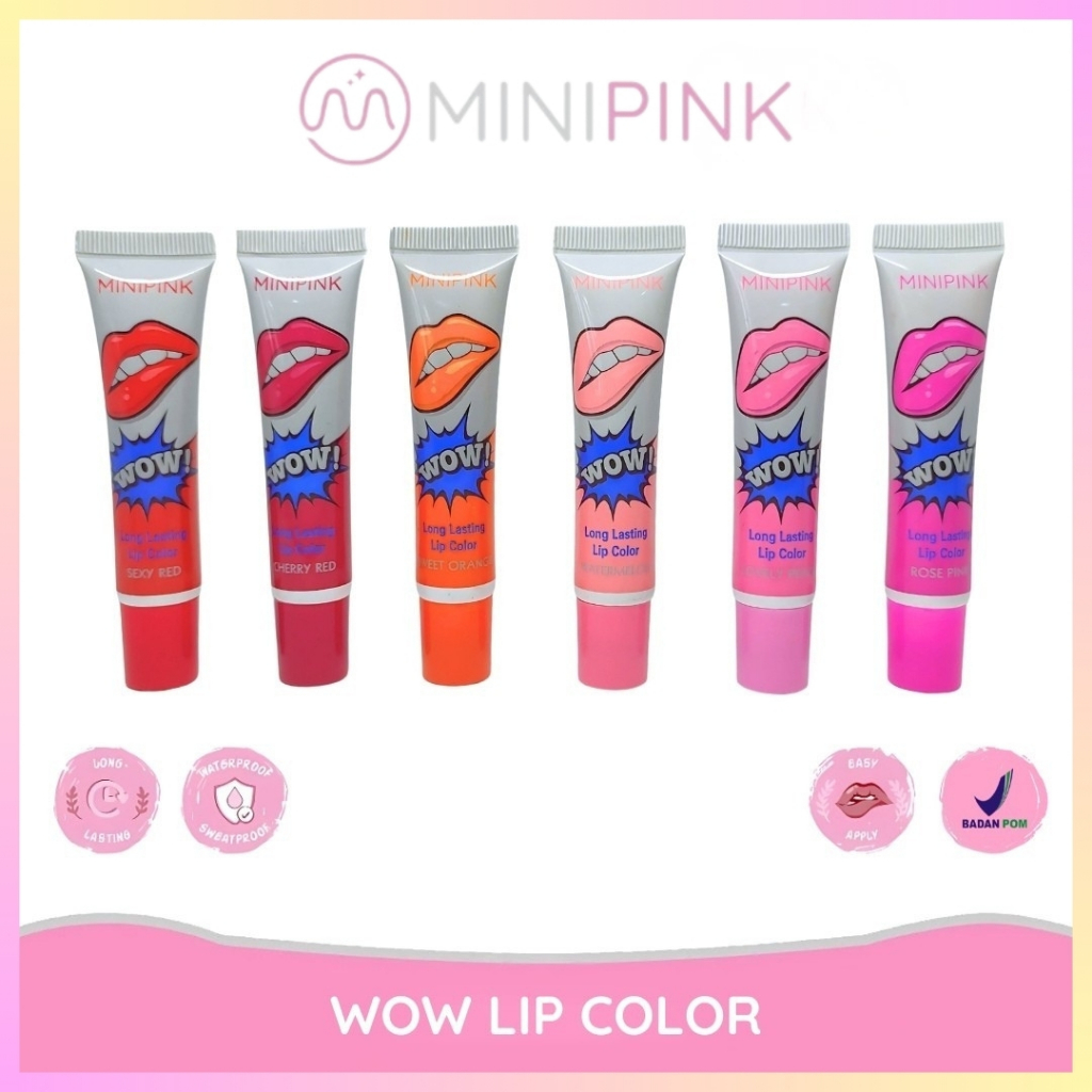 MINIPINK Lipstik Tattoo Lip Peel Off Lipstick Tahan Lama Waterproof Lip Gloss Masker Bibir MP021