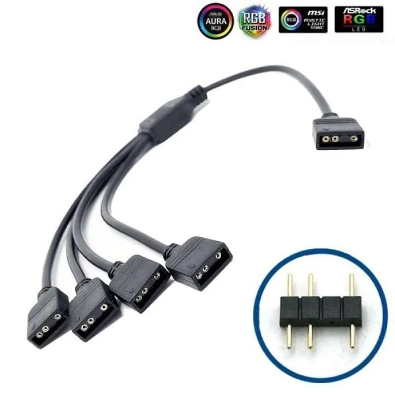 splitter argb kabel cabang 3 pin argb
