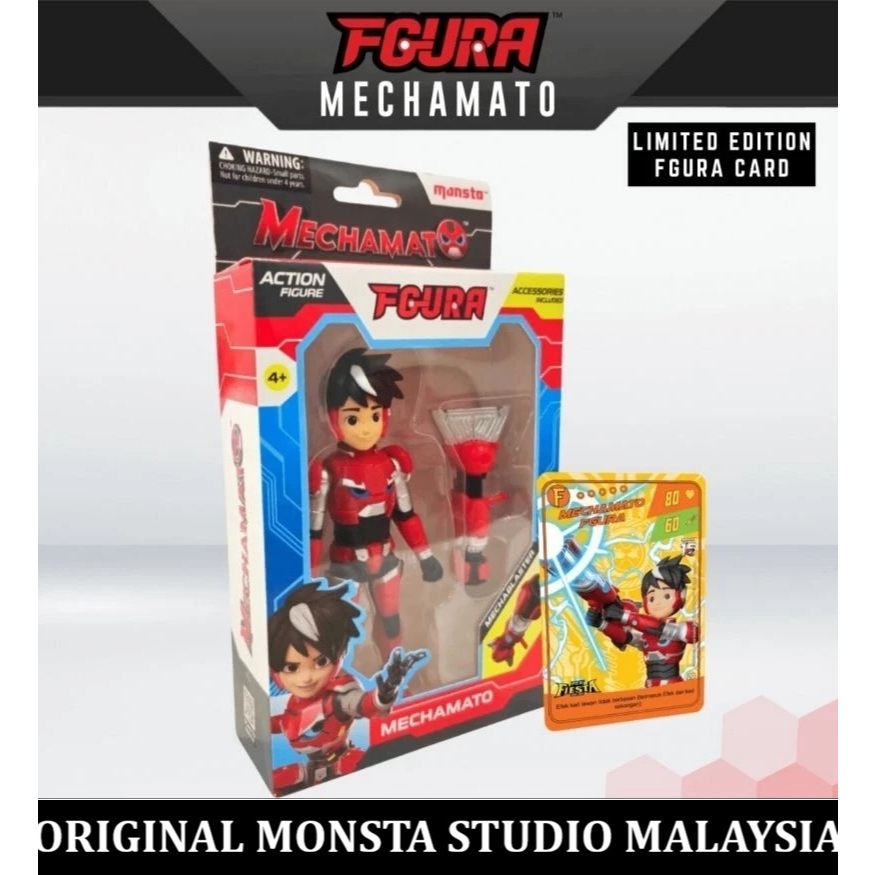 READY STOK FGURA Mechamato premium Monsta Studio original import CARD RARE ITEM malaysia figur actio