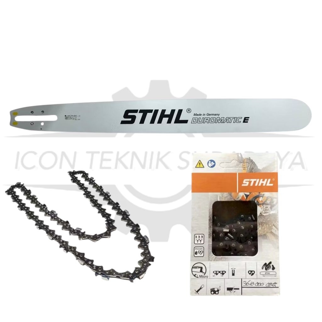 Bar laser stihl chainsaw 070 ( 36 inch) + rantai belah stihl 52T chainsaw 070
