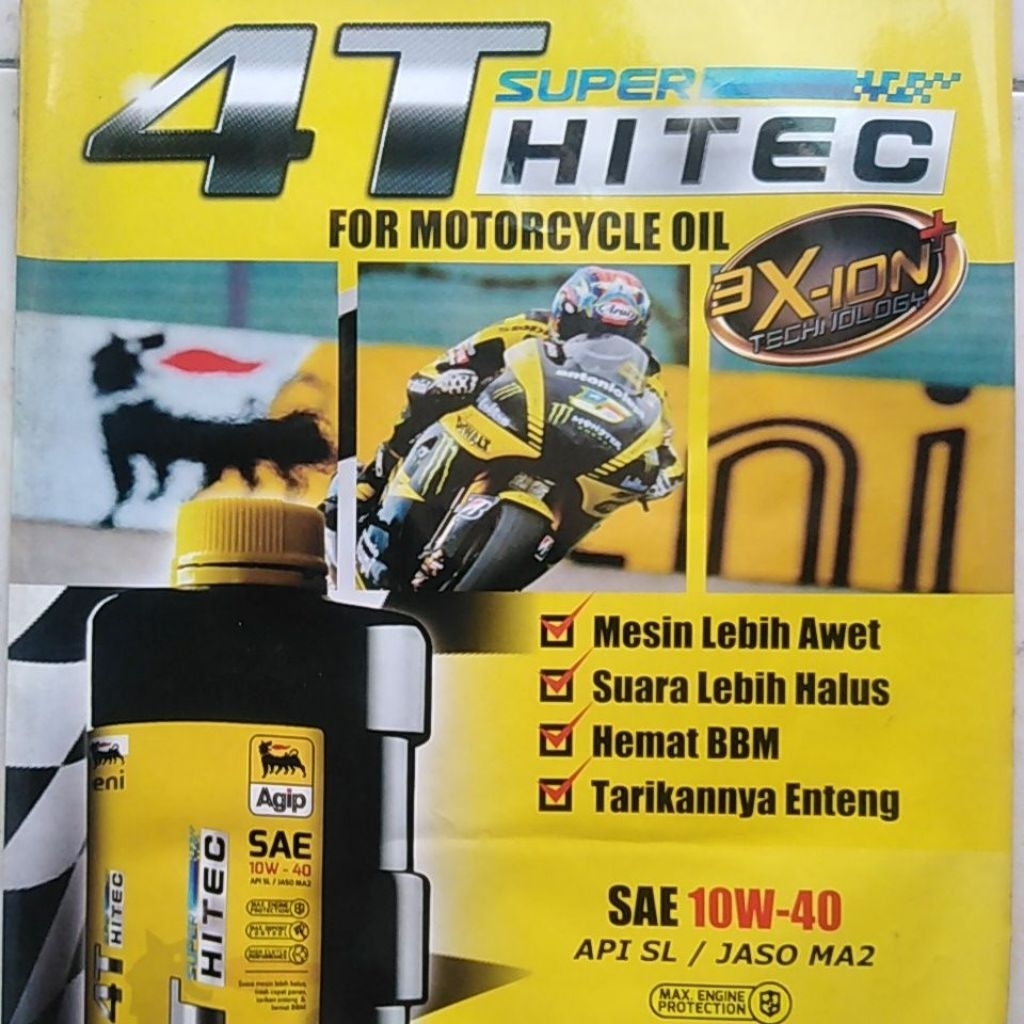 oli Agip 4T Hitec 10w-40 SL 1 liter