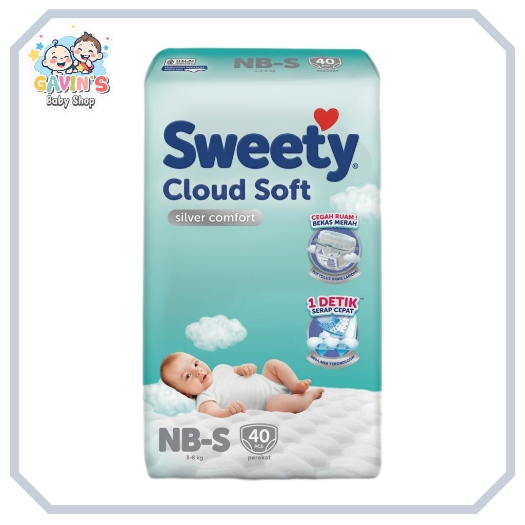 Popok Celana Sweety Silver Pants Ukuran NBS 40