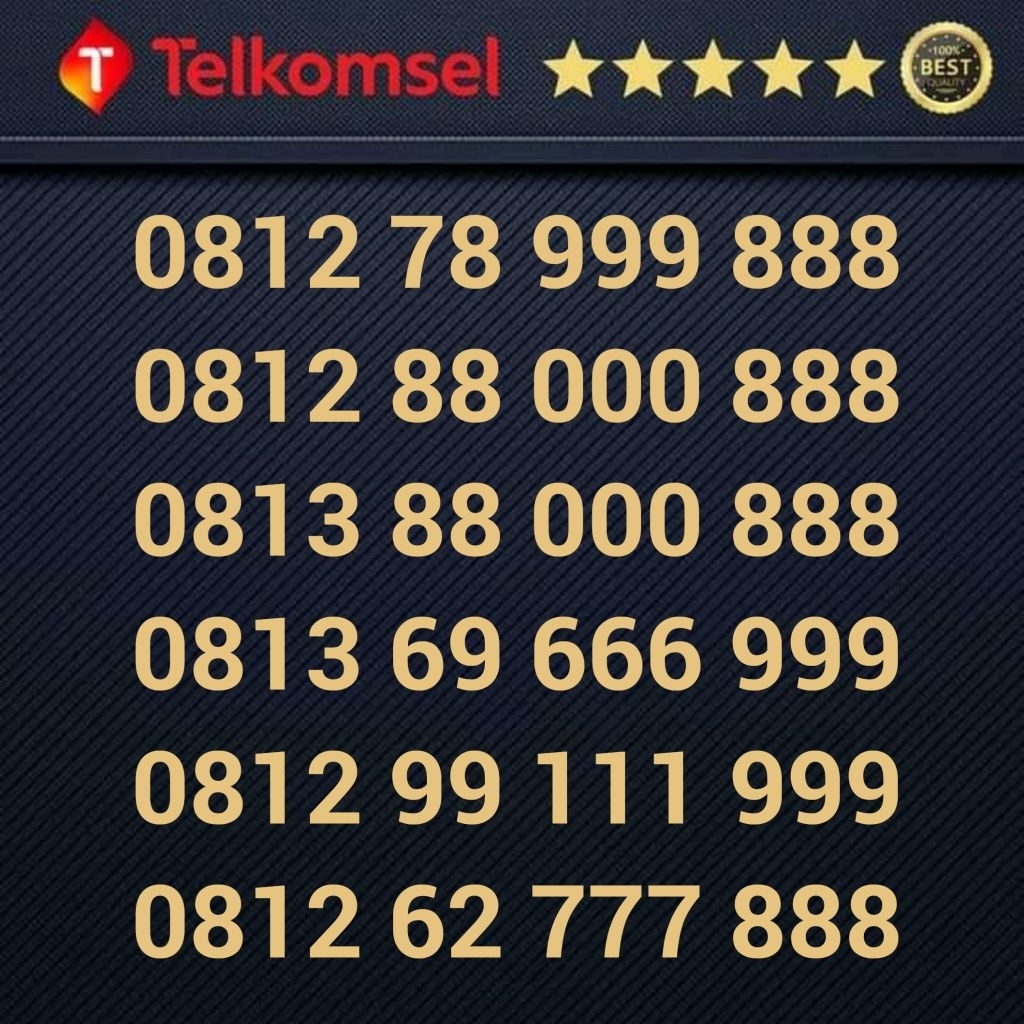 nomor cantik telkomsel prabayar 0812 99 111 999 081 262 777 888 0812 60 888 999 0812 61 999 888 0812