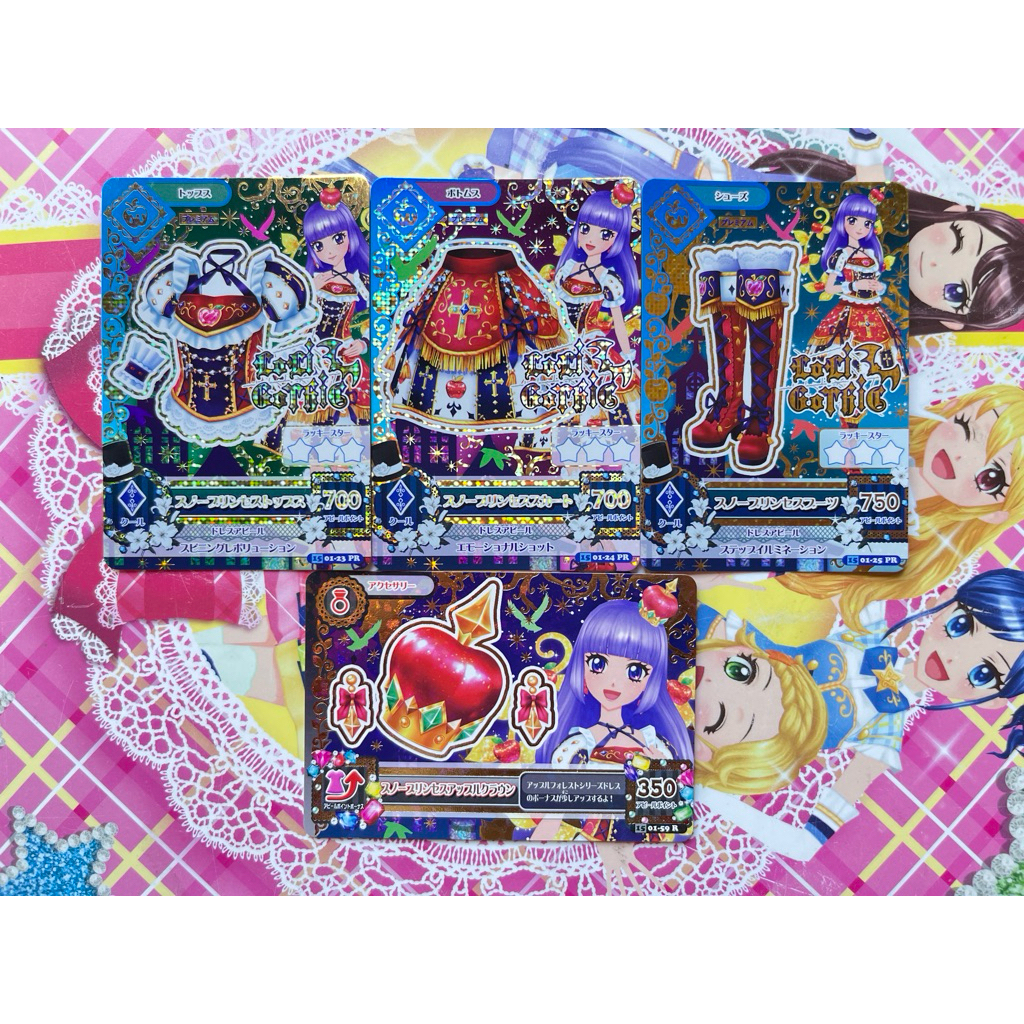 Kartu Aikatsu Premium Sumire Hikami Snow Princess Snow White Set Original Langka Rare Official Japan