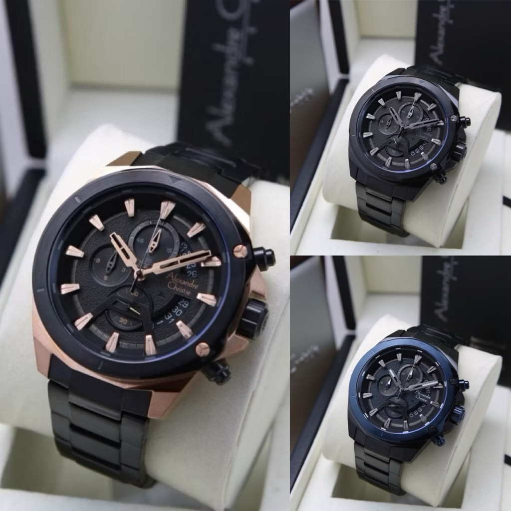 Jam Tangan Pria Alexandre Christie Chronograph 6651 AC6651 (ORIGINAL)