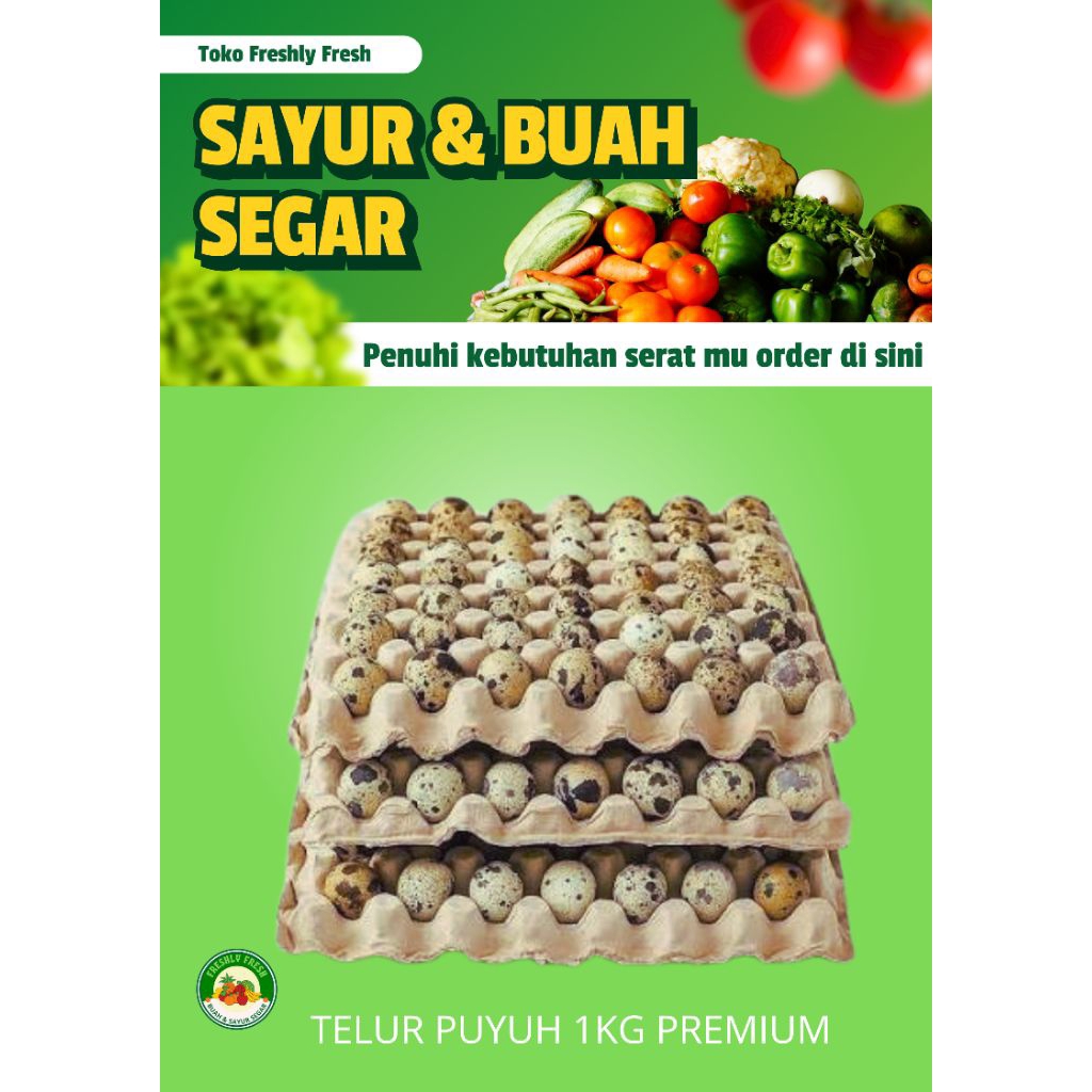 TELUR PUYUH 1KG PREMIUM 1KRAT