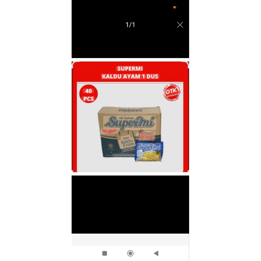 SUPERMIE 1DUS ISI 40PCS