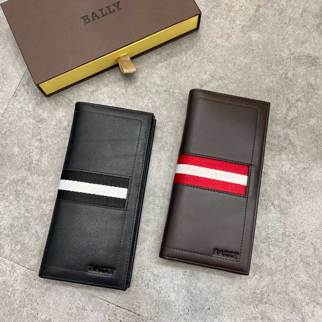Dompet panjang kulit bally lipat 2