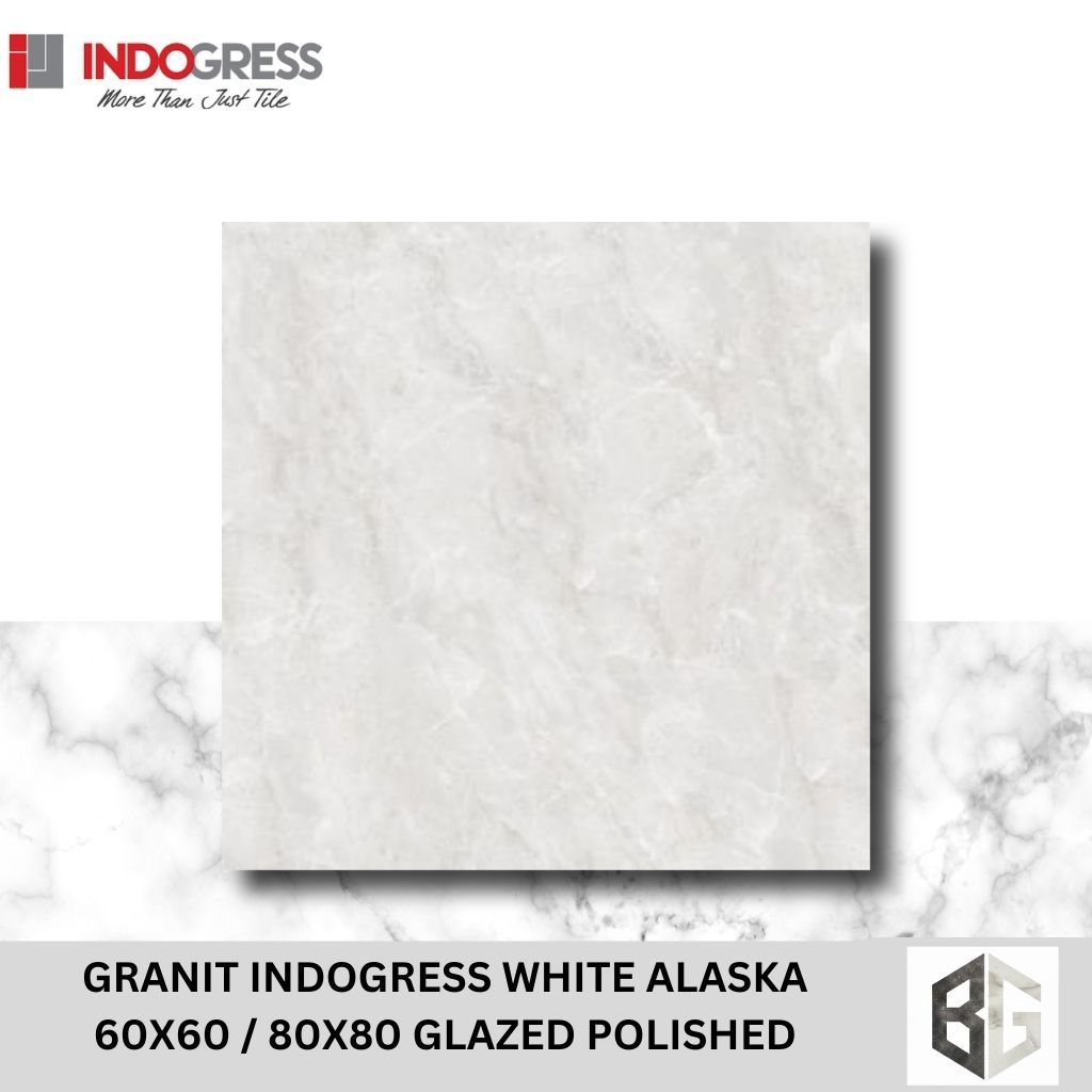GRANIT INDOGRESS White Alaska 60x60 / 80x80 Glazed Polished