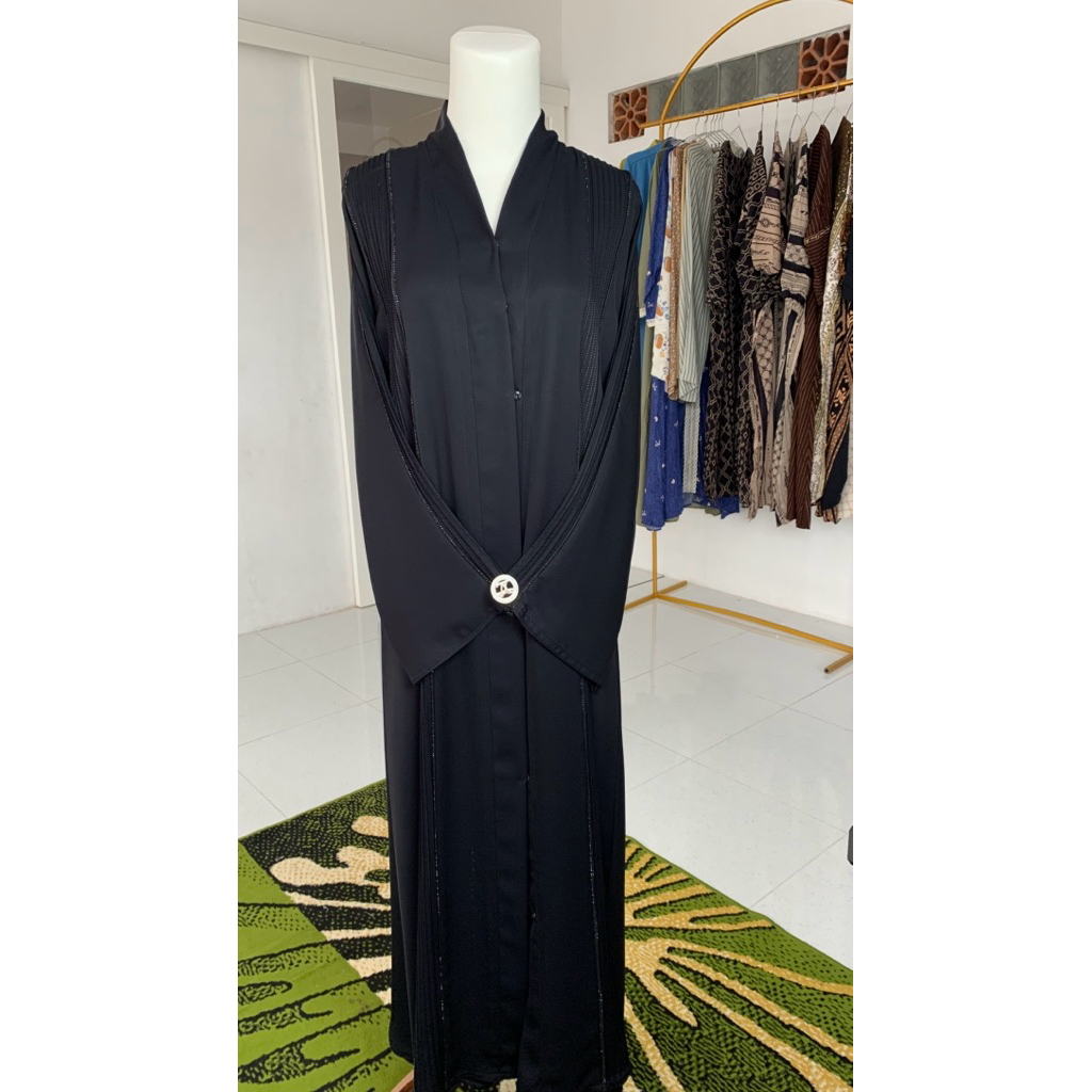 Abaya Impor  Madinah dan Tarim - Elegan, Nyaman,warna hitam