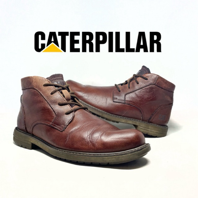 SZ 41 | Sepatu Boot Caterpilar CAT Leather Kulit Pria