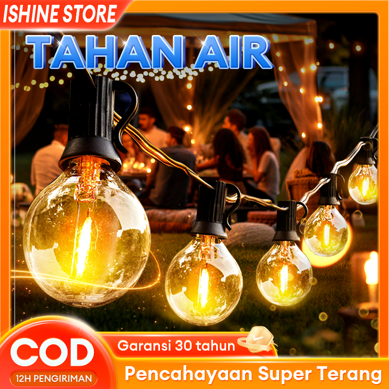 [Beli 1 gratis 1] lampu led filamen G40 Bulb edison cafeFitting Lampu Gantung Outdoor E27 Lampu Hias