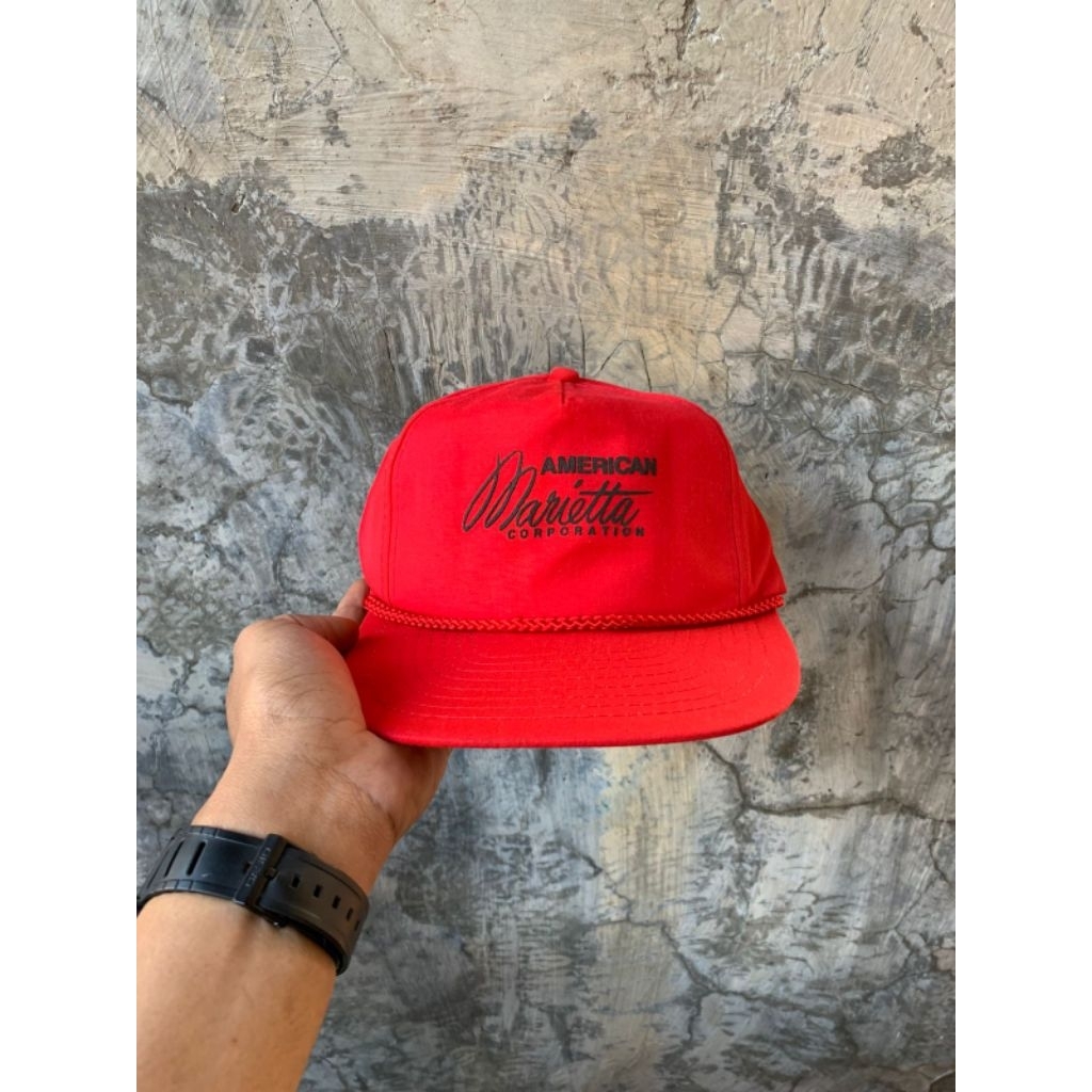topi ropehat vintage tag nissin