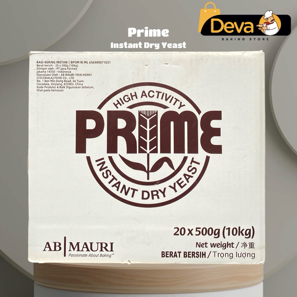 Prime Instan Dry Yeast - Prime Ragi Kering 20x500gr
