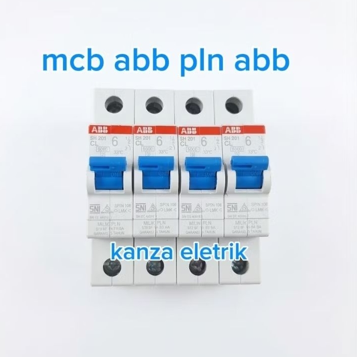 mcb abb tipe 201 2a 4a 6a 10a redy original